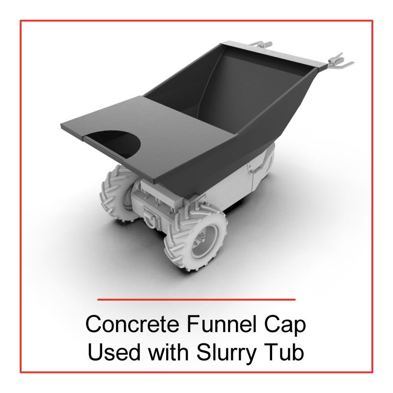 Concrete Funnel Cap Used with Slurry Tub