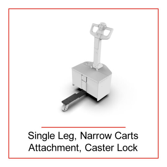 Single Leg, Narrow Carts, Caster Lock