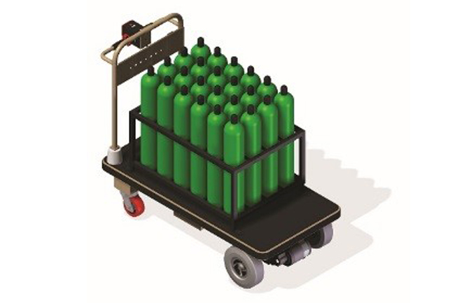 Motorized, Battery-Powered Platform Cart | Material Handling Cart